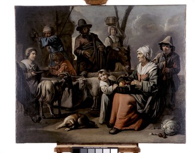 Peasant Family at a Well by Le Nain Brothers